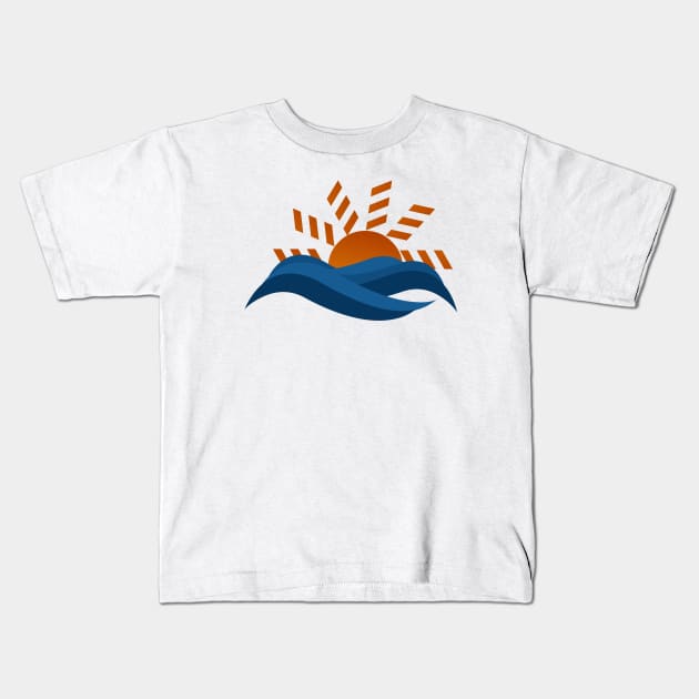 Rising sun Kids T-Shirt by Smriti_artwork